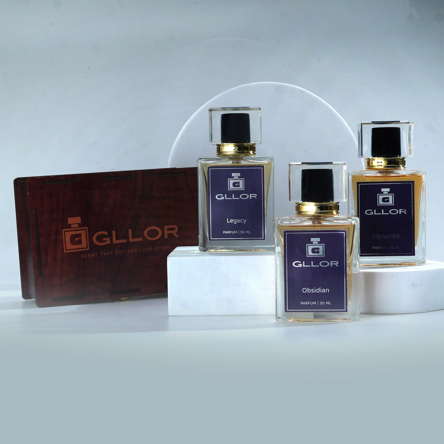GLLOR Trilogy Collection | Combo Of 3 | 50ml x 3 - Parfum | Unisex Luxury Gift